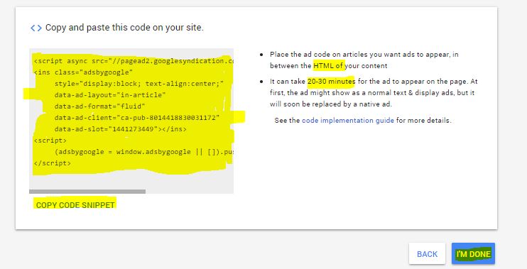 Ads Code