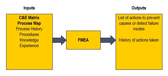 FMEA Inputs and Outputs