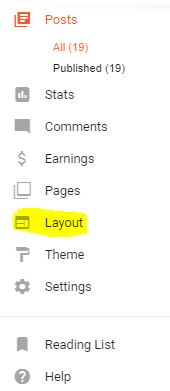 Layout setting