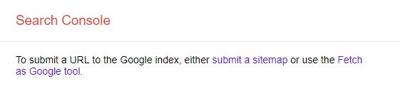 submit url to google