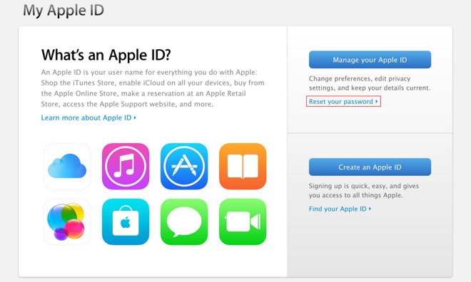 If you forgot your Apple ID password
