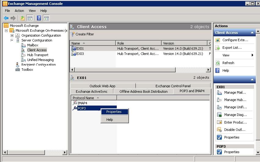 Exchange Management Console