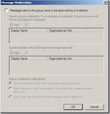 Message Moderation