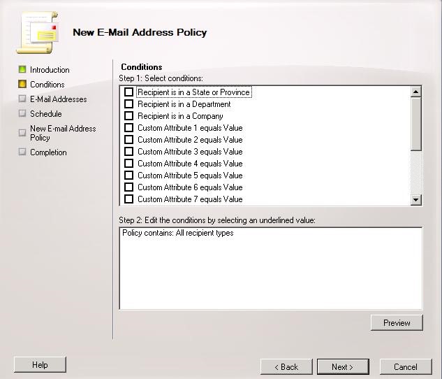 New E-Mail Address Policy