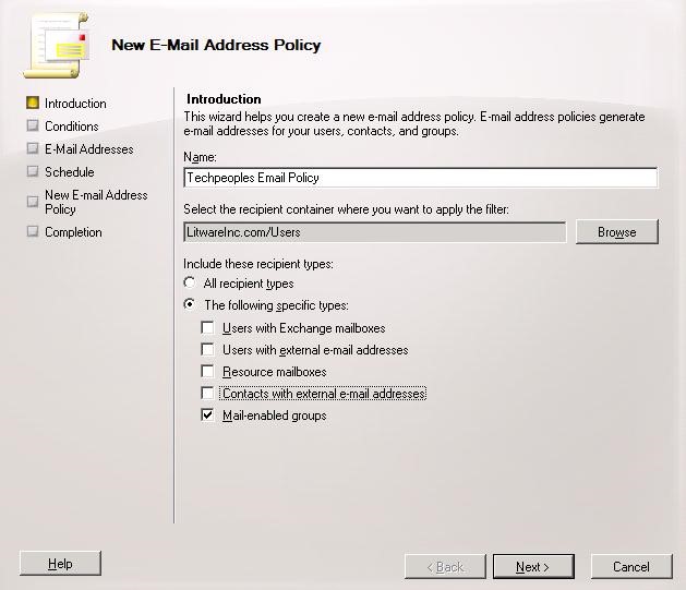 New E-Mail Address Policy