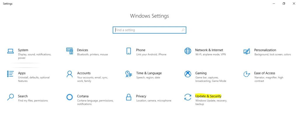 Update and security
