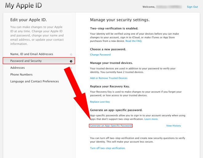 apple password and security