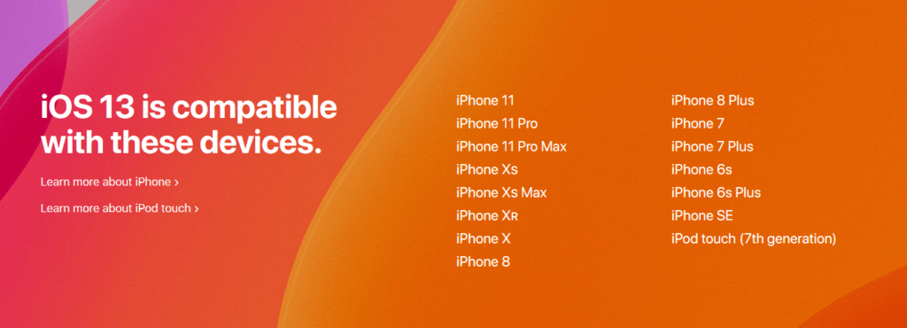 ios13-comaptible-devices-list