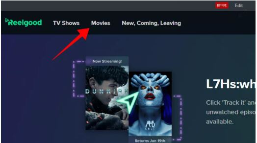 Access Reelgood's Movie Search Engine
