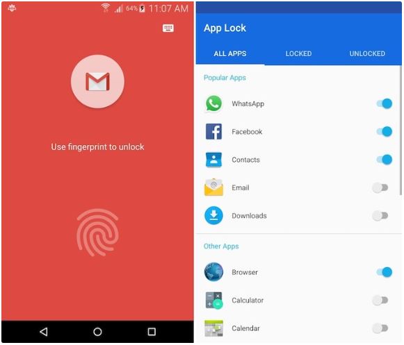 Application lock