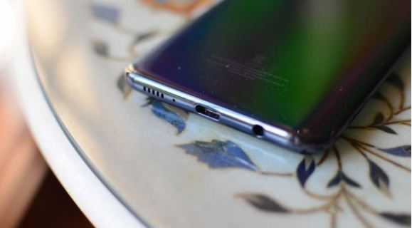 Dusty USB port on smartphone