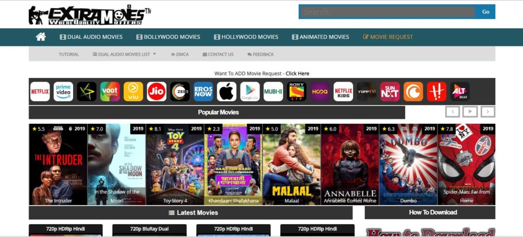 Extramovies Movies - Download dubbed Hollywood and Bollywood Movies