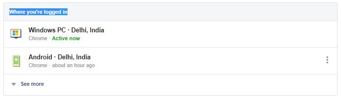 Facebook can warn when someone connects