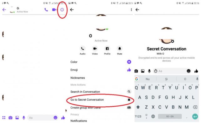 Go to Secret Conversation