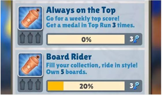 Play the daily challenges in Subway Surfers