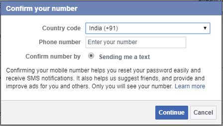 Select country and operator