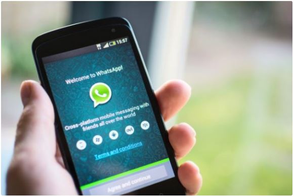 WhatsApp Web application on another phone