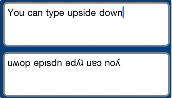 Write Reverse Text on Android