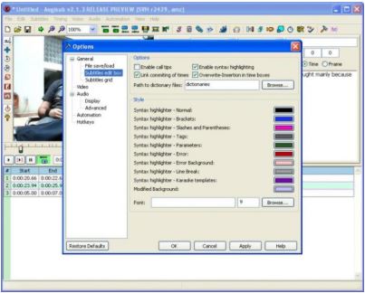 Aegisub Advanced Subtitle Editor (Windows / Mac)