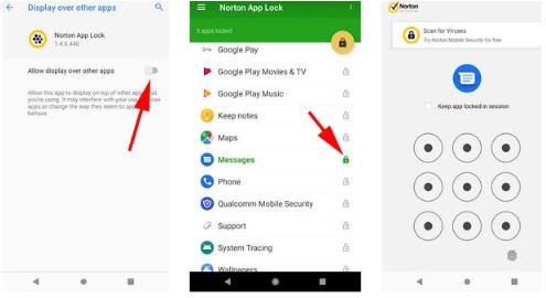 Application that hides messages