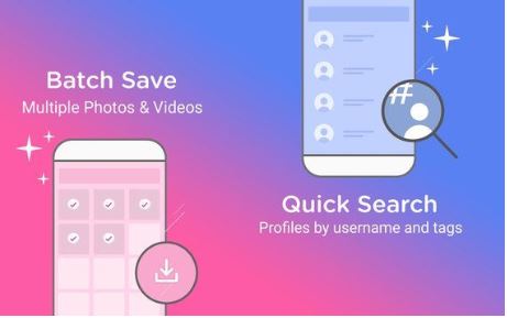 Download photos from Instagram on Android using BatchSave