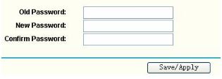Change the password to the router