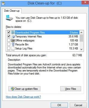 Hard disk cleaning on PC or laptop
