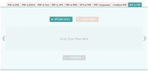 Convert JPG images to PDF online