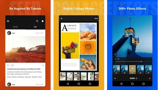 Android photo writing application