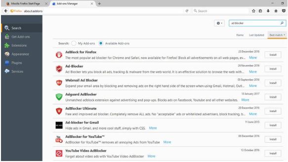 How to block ads on Firefox