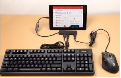 How to connect keyboard and mouse to Android