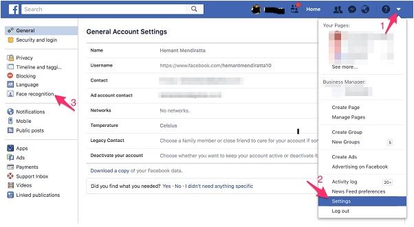 How to disable face recognition in Facebook for Android