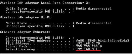 How to find the ip address on the router