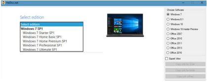 Microsoft Windows and Office ISO Download Tool