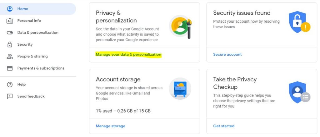 Privacy & personalization