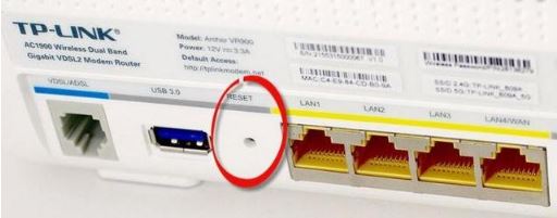 Reset your router password and username