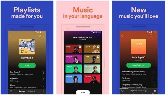 Spotify (Android / iOS / Windows Phone)