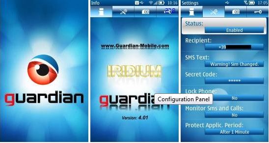Spying phone with Guardian