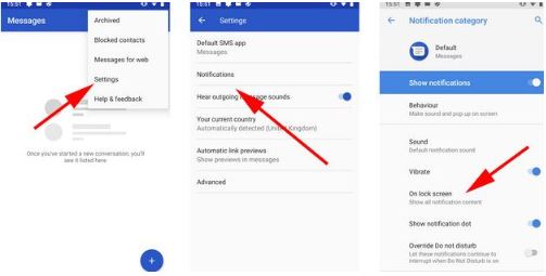 Turn off notifications on the lock screen in Android