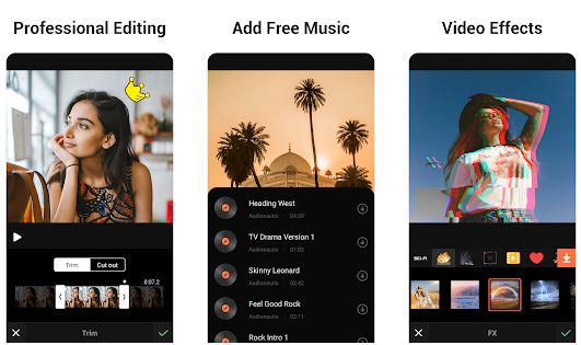 Applications for making videos with photos on Android or iPhone