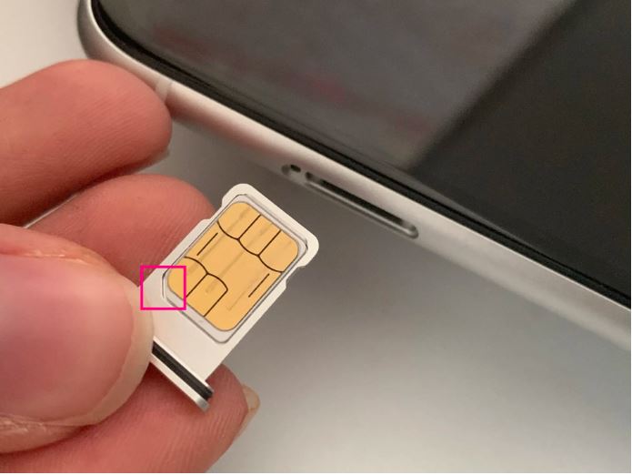 how you can insert or change the SIM card on your iPhone
