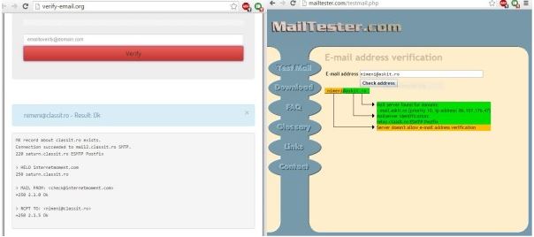 How to test if an email address is valid ?