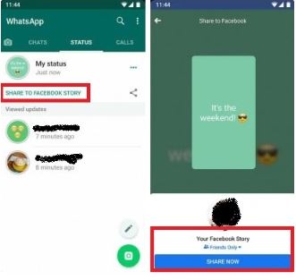 How to share your WhatsApp status on Facebook