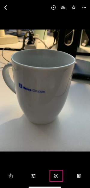 Activate Google Lens on iPhone