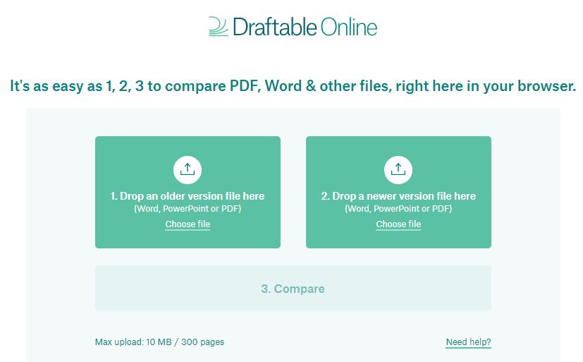 How to Compare two versions of a PDF file ? how it works