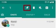 How do you pin a chat or contact in WhatsAtpp