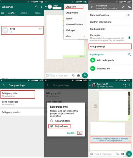 How to prevent the WhatsApp group name from changing without your permission