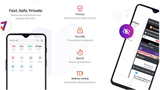 Chrome can be replaced with Brave Browser