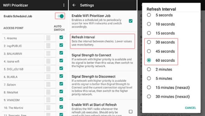 How to choose the order of Wi-Fi networks using WiFi Prioritizer